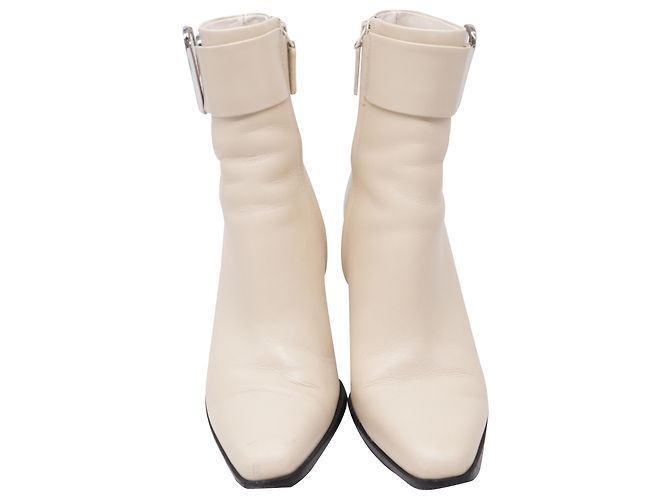 Botines de tacón Alix de 3.1 Phillip Lim en cuero crema Blanco Crudo - vista 2