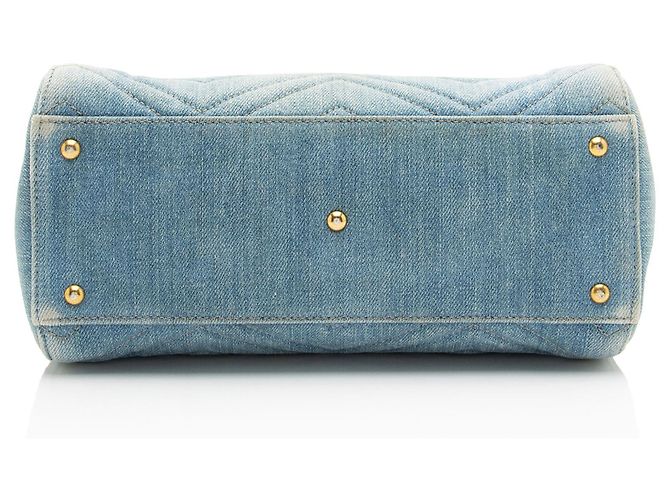 Gucci Matelasse Denim Pearl GG Marmont Small Tote Blau - Ansicht 4