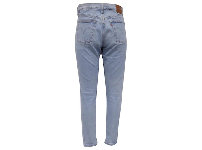 Vaqueros Cropped Slim-Fit Levi's en algodón azul claro - vista 3