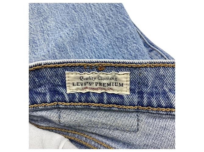 Vaqueros Cropped Slim-Fit Levi's en algodón azul claro - vista 6