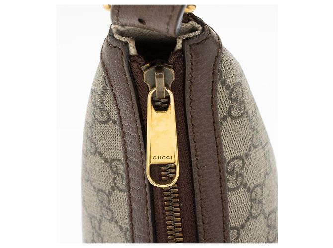 Borsa a tracolla media Gucci GG Supreme Ophidia Marrone Beige - vista 10