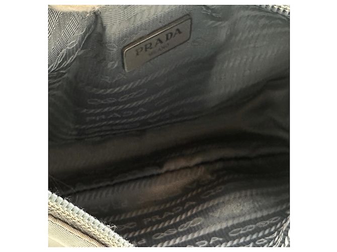 Borse Hobo in tessuto Re-Nylon Prada Blu - vista 4