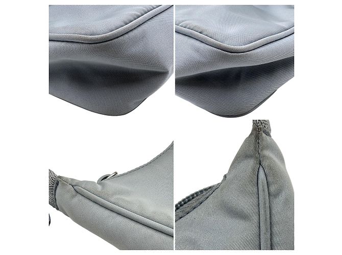 Borse Hobo in tessuto Re-Nylon Prada Blu - vista 5
