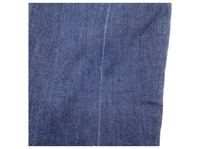 Vaqueros cortos Mother Frayed en algodón azul - vista 4