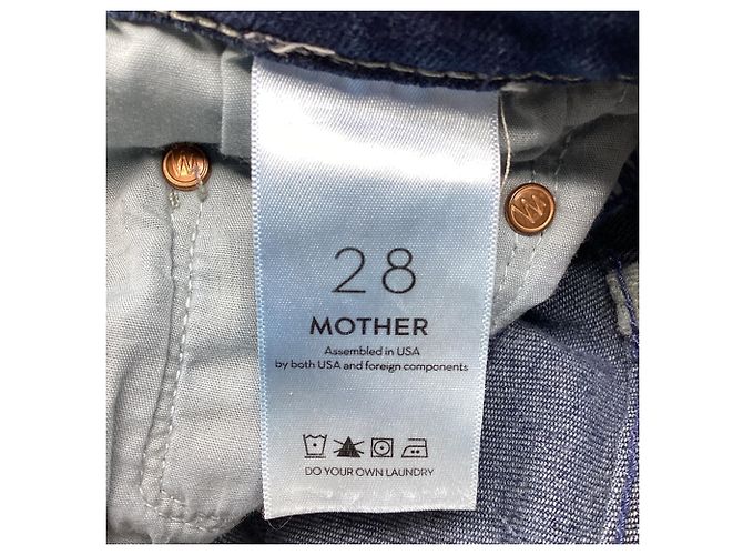Vaqueros cortos Mother Frayed en algodón azul - vista 6