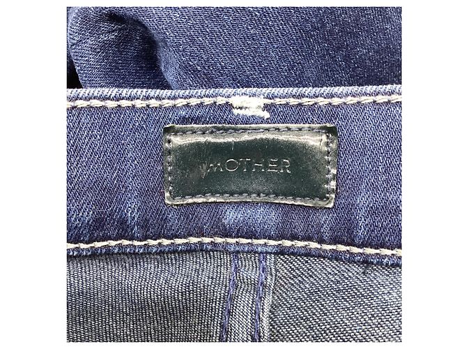 Vaqueros cortos Mother Frayed en algodón azul - vista 7