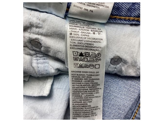 Vaqueros Levi's de talle alto y pernera ancha en algodón azul - vista 4