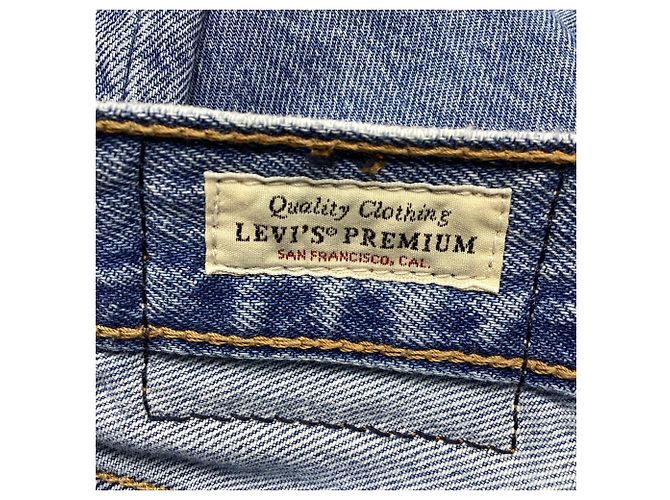 Vaqueros Levi's de talle alto y pernera ancha en algodón azul - vista 6