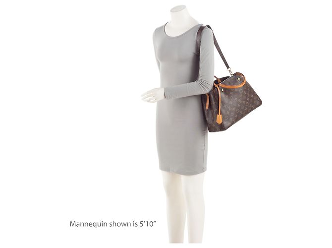 Borsa Tote Louis Vuitton Monogram Canvas Montaigne MM Marrone - vista 5