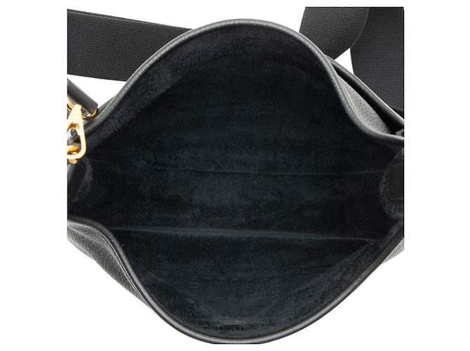 Hermès Borsa a tracolla Hermes Taurillon Clemence Evelyne III PM Nero - vista 7