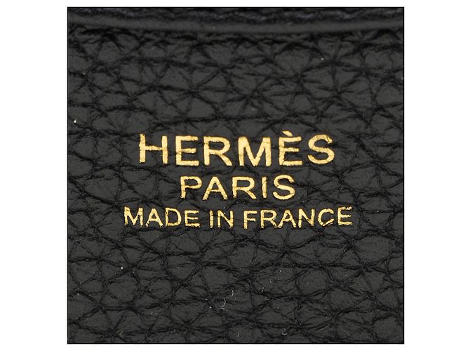 Hermès Borsa a tracolla Hermes Taurillon Clemence Evelyne III PM Nero - vista 8