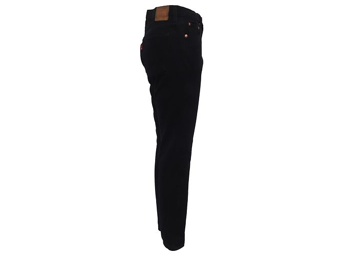 Jeans Levi's Slim-Fit Cropped in cotone nero Stampa python - vista 2