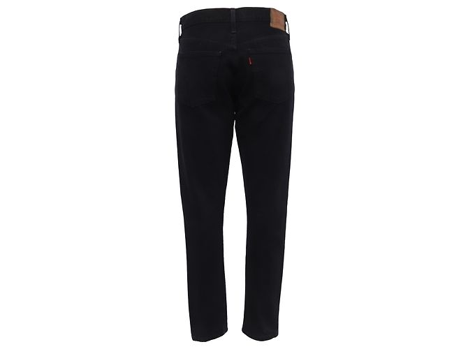 Jeans Levi's Slim-Fit Cropped in cotone nero Stampa python - vista 3
