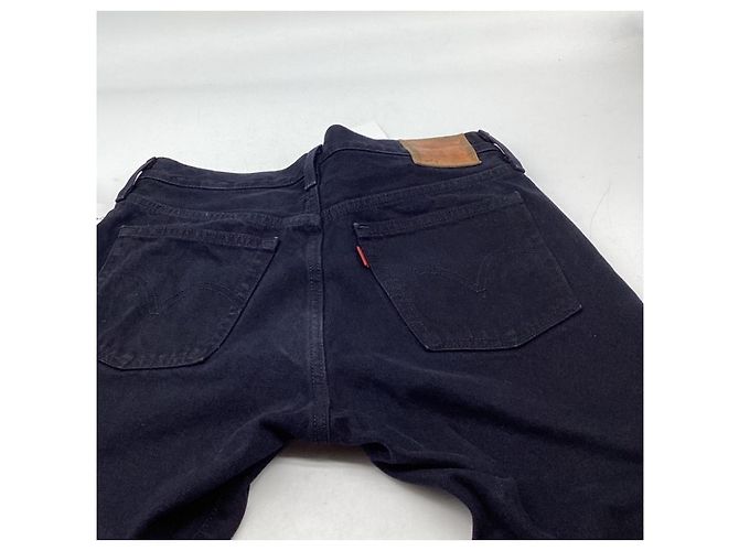 Jeans Levi's Slim-Fit Cropped in cotone nero Stampa python - vista 7