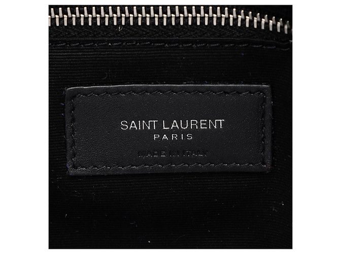 Borsa a spalla LouLou Small in pelle verniciata monogram Saint Laurent Nero - vista 8