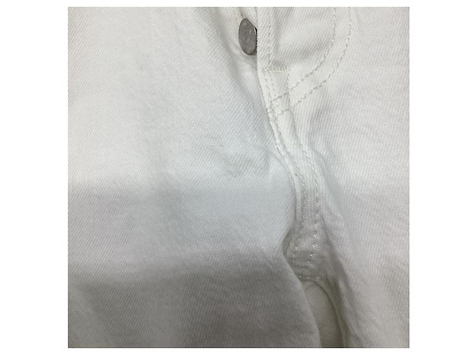 Levi's Slim-Fit Cropped Jeans in White Cotton Cream - view 4