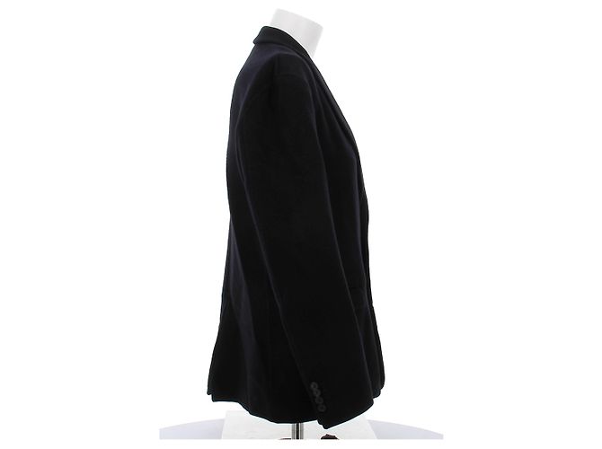 Dior Marineblauer Kaschmir-Jacke, graues Innenfutter - Ansicht 3