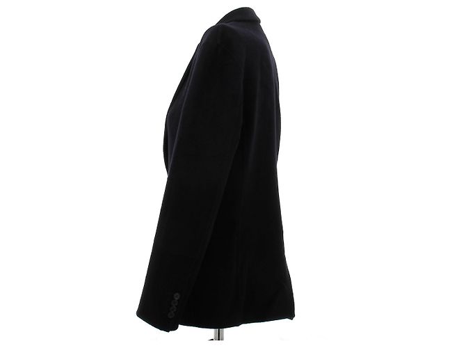Dior Marineblauer Kaschmir-Jacke, graues Innenfutter - Ansicht 4
