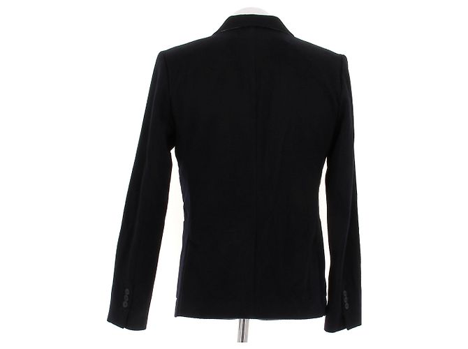 Acne Giacca in velluto blu navy - vista 2