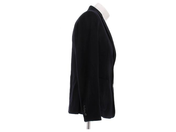 Acne Giacca in velluto blu navy - vista 3