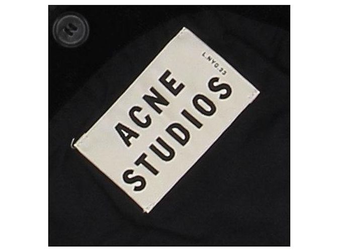 Acne Giacca in velluto blu navy - vista 6