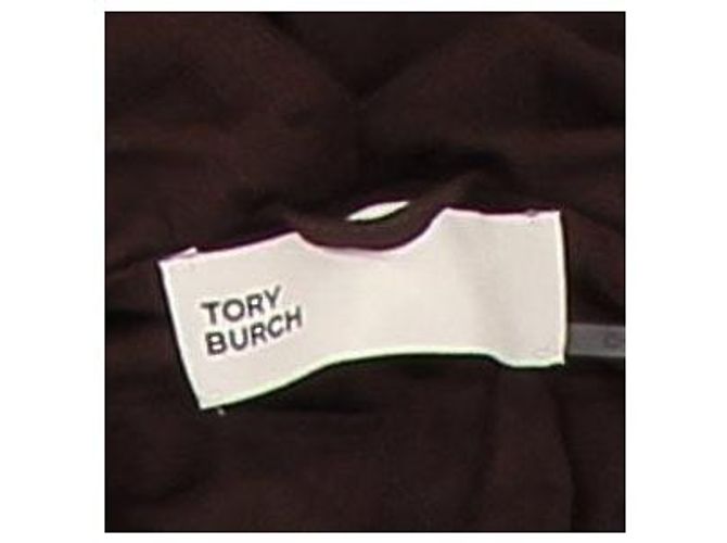 Tory Burch Vestido fluido marrón con cinturón Castaño - vista 5