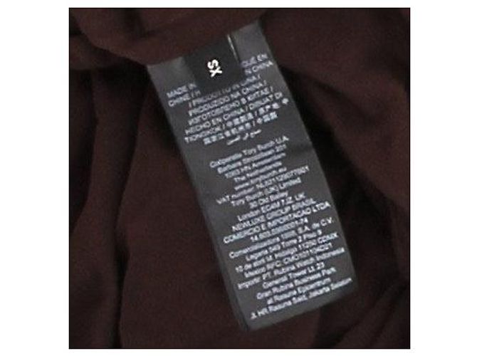 Tory Burch Vestido fluido marrón con cinturón Castaño - vista 6