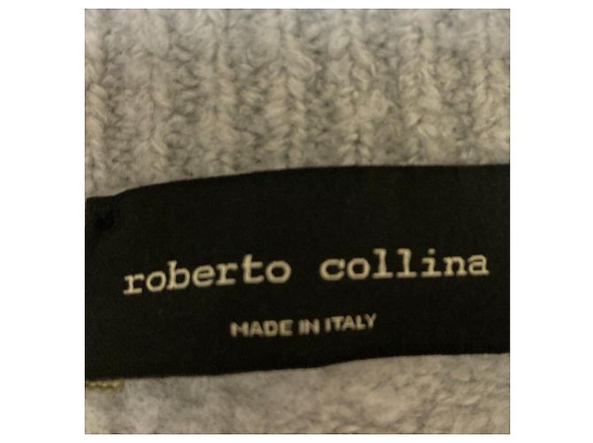 Autre Marque Gilet scollo a V Roberto Collina Marrone - vista 5