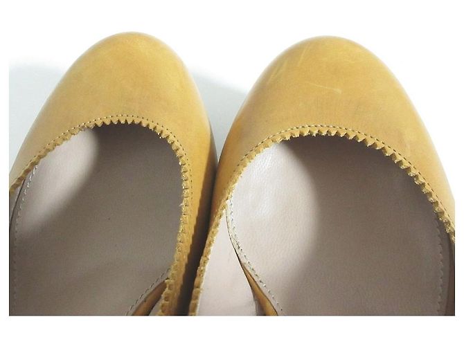 Chloé Chloe Leder-Pumps mit Holzsohle und hohem Absatz Braun - Ansicht 11