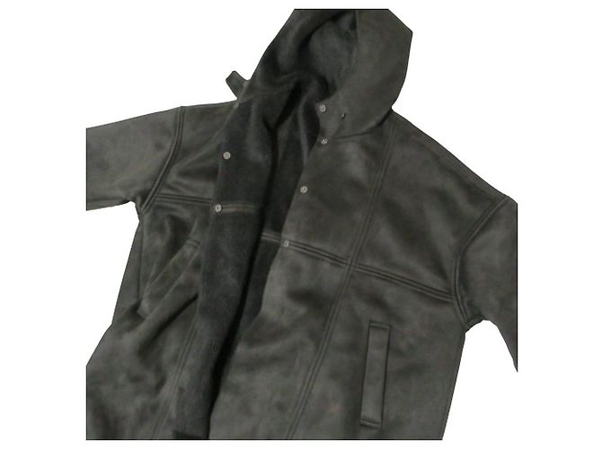 Autre Marque Abrigo con capucha HERA Mouton Castaño Marrón oscuro - vista 6