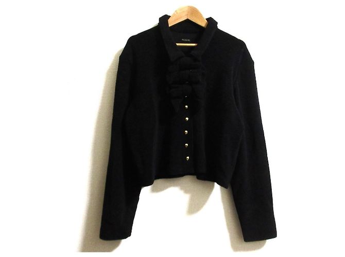 Autre Marque INGEBORG Strick 2-Way Jackenkleid Ensemble Schwarz - Ansicht 2
