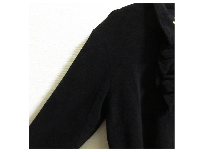 Autre Marque INGEBORG Strick 2-Way Jackenkleid Ensemble Schwarz - Ansicht 5