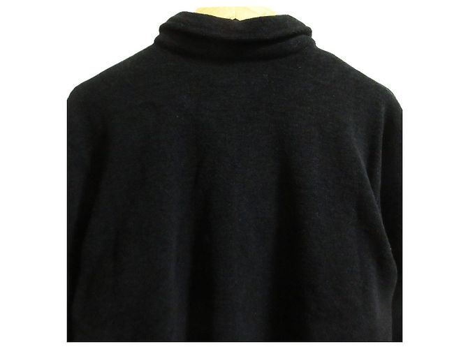 Autre Marque INGEBORG Strick 2-Way Jackenkleid Ensemble Schwarz - Ansicht 7
