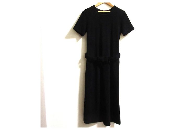 Autre Marque INGEBORG Strick 2-Way Jackenkleid Ensemble Schwarz - Ansicht 9