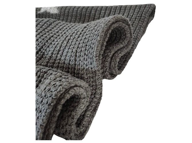 Autre Marque HER. Gestrickter langer Schal Braun - Ansicht 3