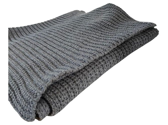 Autre Marque HER. Gestrickter langer Schal Braun - Ansicht 4