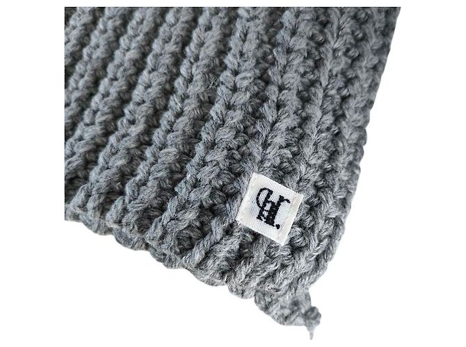 Autre Marque HER. Gestrickter langer Schal Braun - Ansicht 5