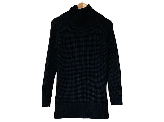 Ralph Lauren Polo Sport Rollkragenpullover aus grobem Strick Schwarz - Ansicht 2