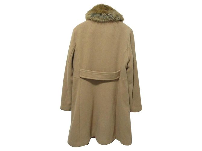 Abrigo de lana y piel sintética kate spade new york Beige - vista 2