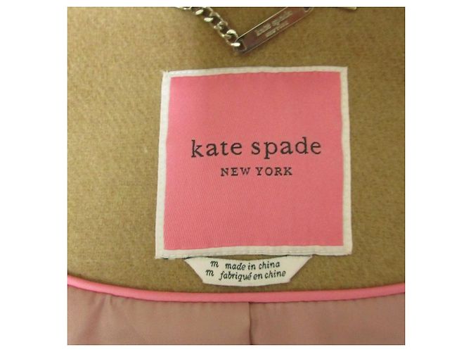Abrigo de lana y piel sintética kate spade new york Beige - vista 3