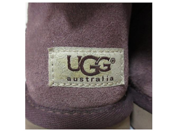 Autre Marque Stivali in pelle di pecora UGG BAILEY BOW Porpora - vista 13