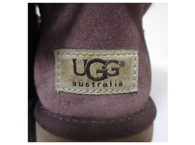 Autre Marque Stivali in pelle di pecora UGG BAILEY BOW Porpora - vista 14