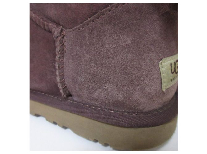 Autre Marque Stivali in pelle di pecora UGG BAILEY BOW Porpora - vista 15