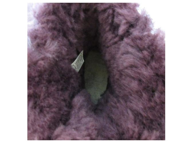 Autre Marque Stivali in pelle di pecora UGG BAILEY BOW Porpora - vista 8