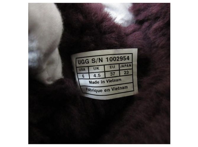 Autre Marque Stivali in pelle di pecora UGG BAILEY BOW Porpora - vista 9