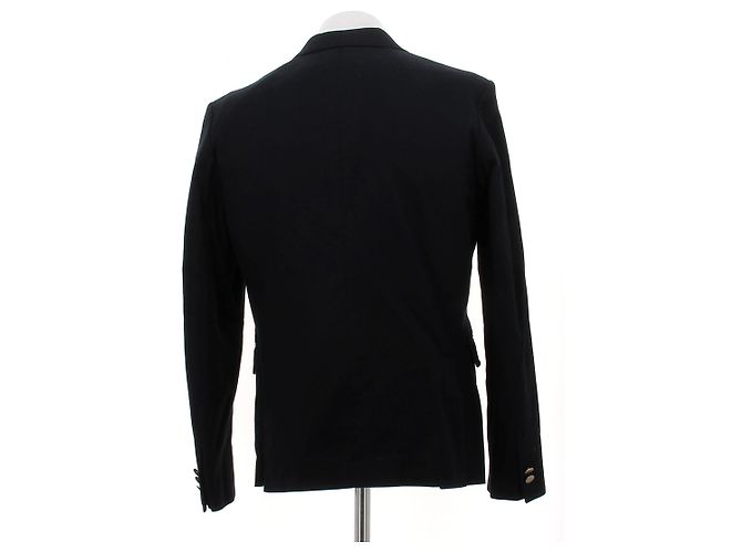 Prada Blazer blu navy con bottoni dorati - vista 2