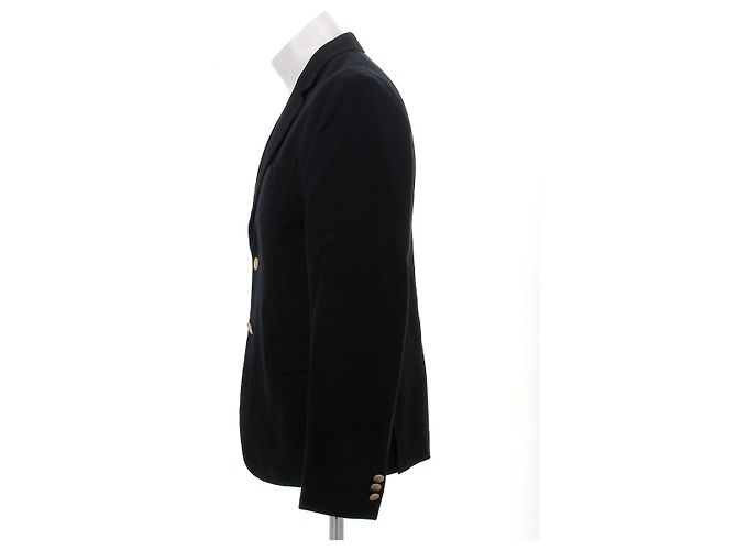 Prada Blazer blu navy con bottoni dorati - vista 4