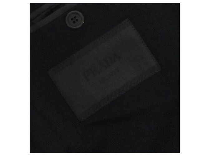 Prada Blazer blu navy con bottoni dorati - vista 7
