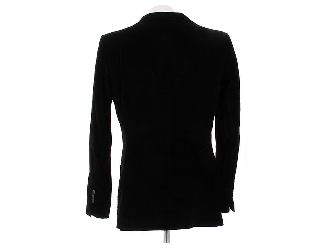 Yves Saint Laurent Schwarze Samtjacke - Ansicht 2
