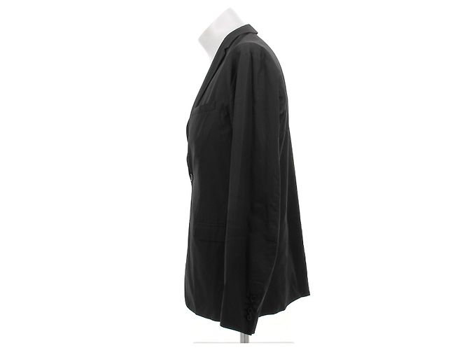 Dior Jacke aus Baumwolle Grau Größe 50 - Ansicht 4
